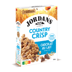 Cereales Country Crisp Au Chocolat Au Lait Jordans 550g Super U Hyper U U Express Www Coursesu Com