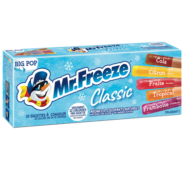 Mr Freeze classic, L'impulsion enfant, L'impulsion commerciale, L'impulsion, Les glaces, Les produits